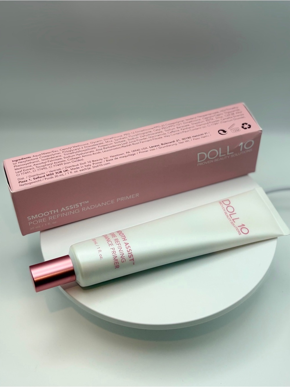 Dollcake Smooth Assist Pore Refining Radiance Primer - Pink & White